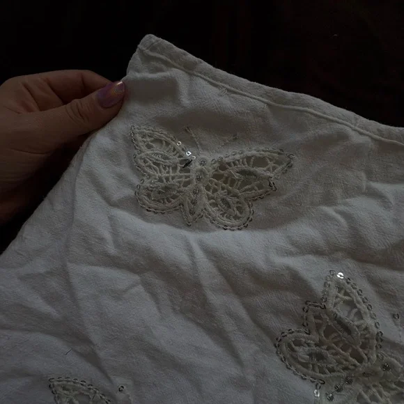 Urban Outfitters Low Rise Lace Embellished Butterfly Skirt - Picture 4 of 4